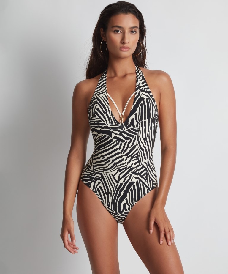 Aubade badpak halter Savannah Mood zebra KANT Amsterdam KANT