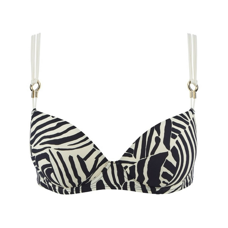 Triangle swim bikini top without wires Savannah Mood zebra AUBADE